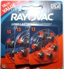 Rayovac (made Usa) 4 Packs Of 18 = (72) Hearing Aid Batteries Lot Size 13. Fixed Price $19.73.