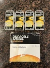Duracell Activair Hearing Aid Battery 1.45V Packs Of 8 (32) Zinc. Fixed Price $9.99.
