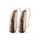 4X Phonak Audeo Lumity L90 Sandalwood Hearing Aids + Charger. Fixed Price $2800.00.