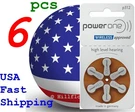 6 Pcs P13 PR48 Powerone Wireless Card 1.45V Zinc Air Hearing Aid Battery. Fixed Price $5.98.