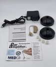 New Medca Digital Hearing Amplifier Personal Enhancement Audio Charger 2 Bases. Fixed Price $39.99.