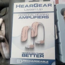 New Heargear Rechargeable Hearing Amplifiers (pair). Fixed Price $45.00.