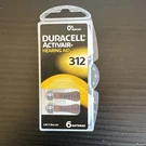 Duracell 312 Zinc Air Hearing Aid Batteries 6 Count- Exp 12/2024. Fixed Price $6.48.