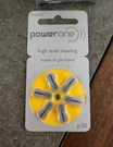 Powerone Hearing Aid Battery Size P10 - Batteries/pack X = 60. Fixed Price $11.05.