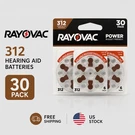 New Sealed Pack Rayovac Hearing Aid Batteries 312CR-30ROVUS. Fixed Price $21.99.