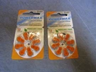 2 Packs Powermax Size 13 Hearing Aid Batteries Orange Tab 8CT Each Total 16. Fixed Price $9.99.