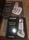 Clarity XLC3.4 Amplified Cordless Phone & XLC3.6+ Hs Extra Handset Base. Fixed Price $17.99.
