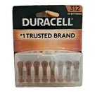 Duracell Hearing Aid Batteries DA312B24 W/ Cases. Fixed Price $17.99.