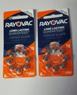 Packs Rayovac Battery Hearing Aid 13 8PK Total 16 Free Shipping Exp Dec 2020. Fixed Price $13.99.