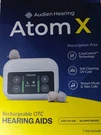 Audien Hearing 'atom X' Rechargeable Bluetooth Iic Aids, Uv Case. Fixed Price $94.99.
