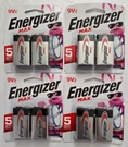 4-PACKS Energizer Max 9V2 Alkaline Batteries ( 8-TOTAL ) 12/2027. Fixed Price $14.88.