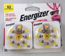 Energizer Size Zinc Air Hearing Aid Batteries AZ10DP-32 Exp 03/2027. Fixed Price $14.99.