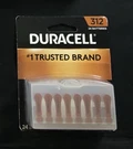 Duracell Size 312 - 24 Hearing Aid Batteries Brand New GS1.6. Fixed Price $8.00.