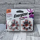 Energizer Hearing Aid Batteries, Battery Size 13, Orange Tab, 32 Pack. Fixed Price $10.99.