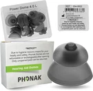 Phonak Power 4.0 Large Hearing Aid Domes 10 Pack Oem Switzerland Replacement. Fixed Price $25.99.
