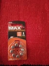 Cvs Max Hearing Aid Batteries, Long Lasting, Size 13, 8-PACK. Expires Oct 2027. Fixed Price $15.00.
