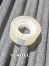 Staples Baseline Invisible Tape .75" X 27.77 Yds 12 Rolls (BL58408). Fixed Price $15.99.
