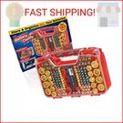 Ontel Battery Daddy Storage & Organizer Case W/tester, Stores Protects Up 1. Fixed Price $27.52.