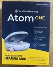 Audien Atom One Otc Hearing Aids Wireless, Rechargeable - Beige... Free S&h!. Fixed Price $29.99.