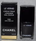 Chanel Le Vernis Long Wear Nail Colour Ltd Edition #538 Gris Obscur Nib. Fixed Price $29.77.