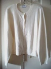 Off White Ivory Cream Lt Med Wgt Buttondwn Cardigan Sweater 3XL 22 24 Xxxl. Fixed Price $36.99.