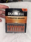 Duracell Activair Hearing Aid Batteries, Size 13, 8-PACK. Fixed Price $10.00.