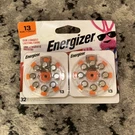 Energizer Size 13 Hearing Aid Batteries. 32 Pack, Best By 08/2027. Fixed Price $14.95.