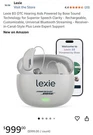 Lexie B3 Otc Hearing Aids Powered By Bose Sound Technology, Bluetooth. Fixed Price $725.00.