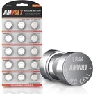 Amvolt- Pack Of 15 LR44 Batteries AG13 SR44 357 303 Premium Alkaline Non Recharg. Fixed Price $20.30.